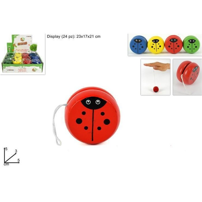 YO-YO LEGNO COCCINELLA 4 COLOR